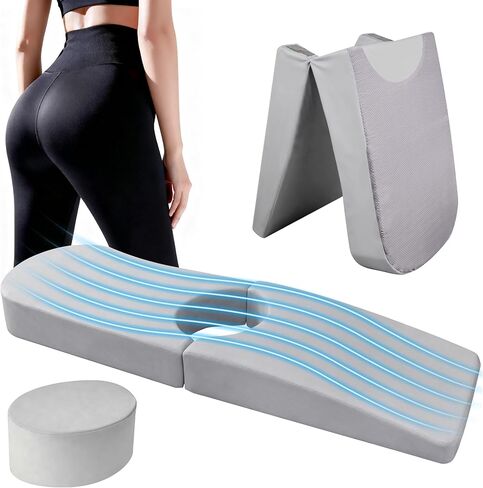 BBL Bed After Surgery for Sleeping, Larger Ergonomic BBL Pillow with Hole, High-Density Support Foam Brazilian Butt Lift Recovery Mattress with Removable Cover (Grey) in Saudi Arabia