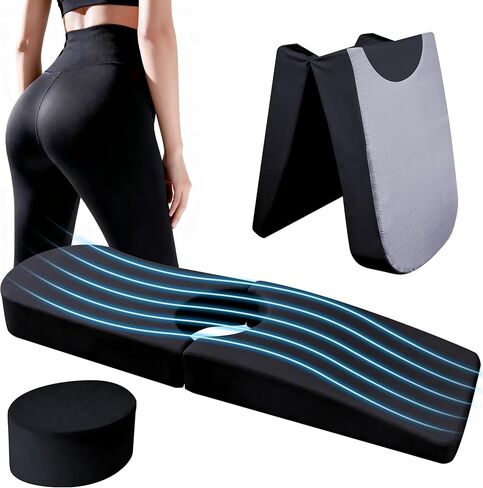 BBL Bed After Surgery for Sleeping, Larger Ergonomic BBL Pillow with Hole, High-Density Support Foam Brazilian Butt Lift Recovery Mattress with Removable Cover (Grey) in Saudi Arabia