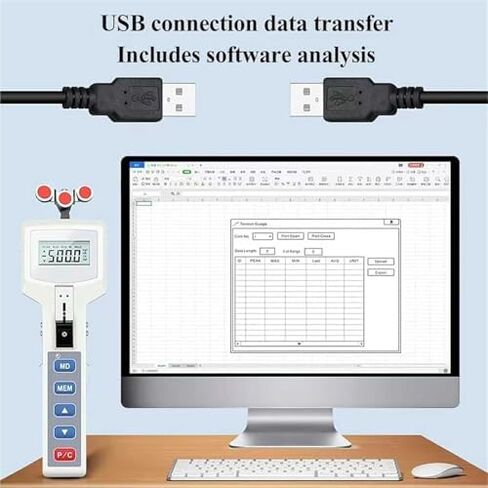 Handheld Digital Tension Meter, Portable Wire Tensile Strength Tester, 3 Measurement Modes, for Industrial Filaments & Wires (20N) in Saudi Arabia