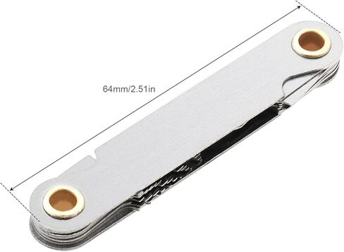 Thread Screw Pitch, Thread Gauge Pitch Measures, Stainless Steel 60° Screw Pitch Gauge, Cutting Gauge Tool Measuring Set (Metric, 0.5-7.0 Blades) in Saudi Arabia