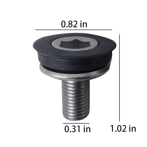 5PCS M8x15mm Bicycle Hex Crank Fixing Bolt with Cap for Mountain/Road Bike Square Hole Crank Base in Saudi Arabia