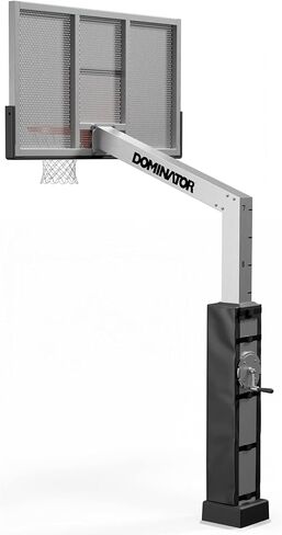 طوق كرة سلة Dominator Premium Inground قابل للتعديل - لوح خلفي من الألومنيوم مقاوم للكسر مقاس 72 بوصة مع تعليق 4 بوصات - هدف كرة سلة قابل للتعديل - يمكن ضبطه من 7 أقدام إلى 10 بوصات، مصنوع من الألومنيوم عالي التحمل المقاوم للصدأ in Kuwait