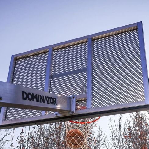 طوق كرة سلة Dominator Premium Inground قابل للتعديل - لوح خلفي من الألومنيوم مقاوم للكسر مقاس 72 بوصة مع تعليق 4 بوصات - هدف كرة سلة قابل للتعديل - يمكن ضبطه من 7 أقدام إلى 10 بوصات، مصنوع من الألومنيوم عالي التحمل المقاوم للصدأ in Kuwait