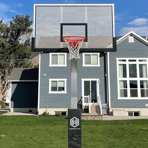 طوق كرة سلة Dominator Premium Inground قابل للتعديل - لوح خلفي من الألومنيوم مقاوم للكسر مقاس 72 بوصة مع تعليق 4 بوصات - هدف كرة سلة قابل للتعديل - يمكن ضبطه من 7 أقدام إلى 10 بوصات، مصنوع من الألومنيوم عالي التحمل المقاوم للصدأ in Kuwait