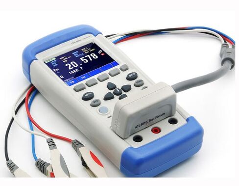 Portable LCR Meter High Frequency LCR Bridge with Test Functions L C R Z Measurement Frequency 100Hz 120Hz 1kHz 10kHz Touch Screen in Kuwait