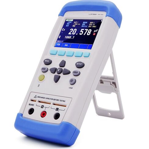 Precision LCR Tester LCR Digital Bridge with Source Resistance 100Ω Measurement Frequency 100Hz 120Hz 1kHz 10kHz USB-HID Communication Comparator Mode SEQ/ABS/PER in Kuwait