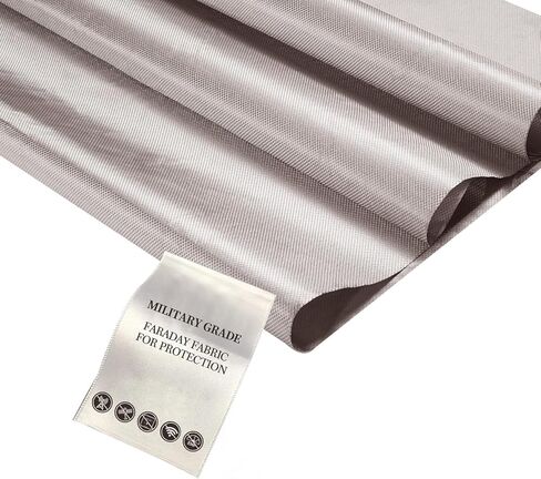 Faraday Fabric Military Grade Protection Fabric 98×43 inch Nickel Copper Faraday Cloth for WiFi, GPS in Kuwait