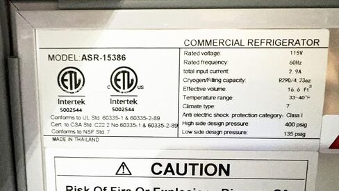 طاولة تحضير الساندويتش المبردة التجارية، بابين، 60 بوصة، ميجا توب NSF بسعة 17 قدم مكعب، سلطة من الفولاذ المقاوم للصدأ ASR-15386 in Kuwait