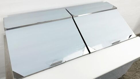 طاولة تحضير الساندويتش المبردة التجارية، بابين، 60 بوصة، ميجا توب NSF بسعة 17 قدم مكعب، سلطة من الفولاذ المقاوم للصدأ ASR-15386 in Kuwait