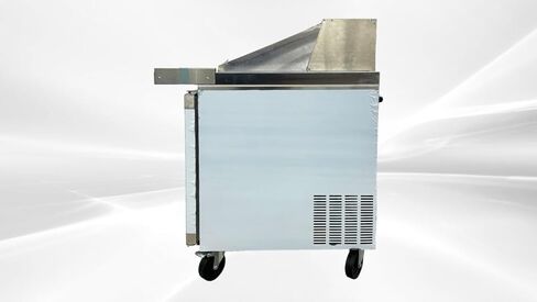 طاولة تحضير الساندويتش المبردة التجارية، بابين، 60 بوصة، ميجا توب NSF بسعة 17 قدم مكعب، سلطة من الفولاذ المقاوم للصدأ ASR-15386 in Kuwait
