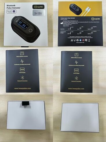 مقياس التأكسج النبضي القابل لإعادة الشحن بطرف الإصبع - جهاز مراقبة تشبع الأكسجين في الدم المستمر، وتتبع SpO2 ومعدل النبض، ومقياس التأكسج النبضي بالإصبع O2، وميزات تقرير التطبيق مع بلوتوث، وصفارة مخصصة in Kuwait