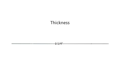 Online Plastic Supply Acrylic Plexiglass Sheet 1/4" x 24" x 36" - Clear in Saudi Arabia