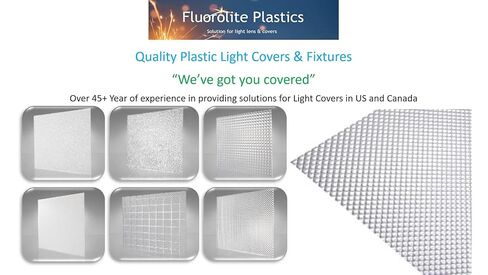 F12-100/2246-4 عبوات | استبدال غطاء ضوء الفلورسنت | ورقة مسطحة أكريليك منشوري شفاف | أغطية وحدات الإنارة من الفلوروليت | 22.5 بوصة × 46.5 بوصة × 100 | 4 عبوات in Kuwait