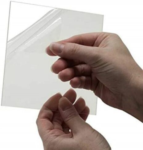 لوح زجاج شبكي من الأكريليك الشفاف - سمك 3/8 بوصة (24 بوصة × 48 بوصة) in Kuwait