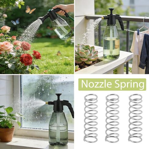 10pcs Stainless Steel Compression Spring for Spray Bottle Trigger, Coil Replacement Spring, Fine Mist Nozzle Repair Parts for Plant Mister, Garden Sprayer in Saudi Arabia