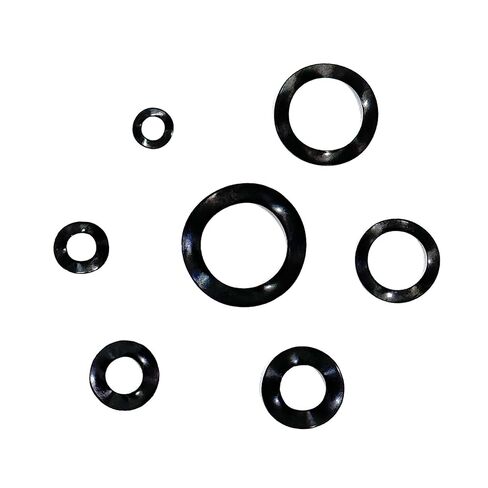Wave Spring Washer 50/100pcs M3-M12 Spring Wave Washer Gasket Metric System Fasteners Tools Repair Accessories(300x4.6,50pcs M12) in Kuwait