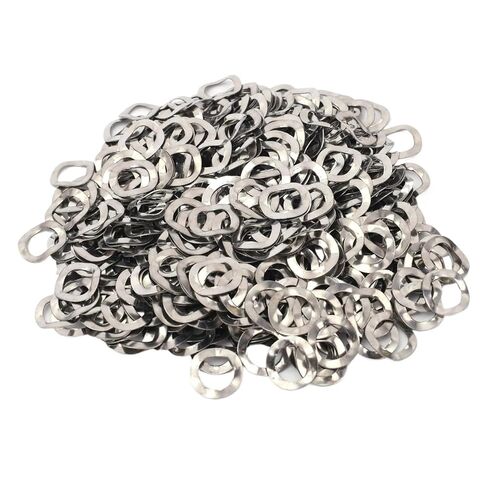 Wave Spring Washer 100/200pcs Stainless Steel Waveform Elastic Gasket Wave Type Spring Washer M3 M4 M5 M6 M8 M10(200pcs-2 Bag,M8) in Saudi Arabia