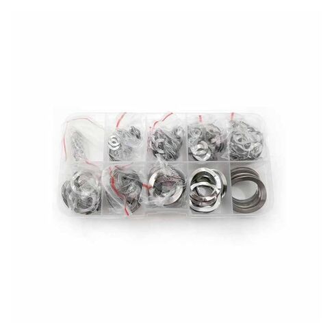Wave Spring Washer 1Box 350pcs/set M3 M4-M19 304 Stainless Steel Three Wave Type Spring Washer Gasket Assortment Kit in Saudi Arabia