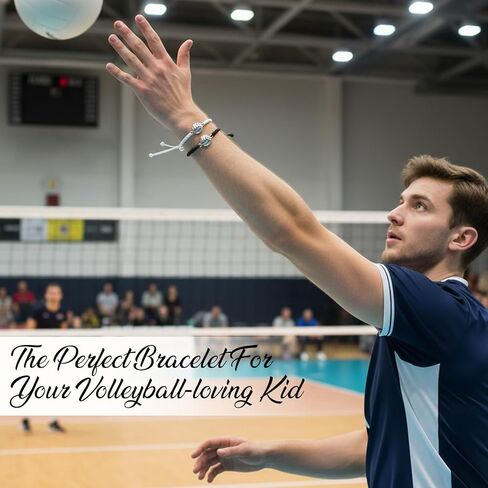 12pcs Volleyball Braided Sports Bracelets, Adjustable Volleyball Jewelry Softball Charm Bracelet Inspirational Wristbands Volleyball Team Gift for Fans Men Women Teen Adults in Saudi Arabia
