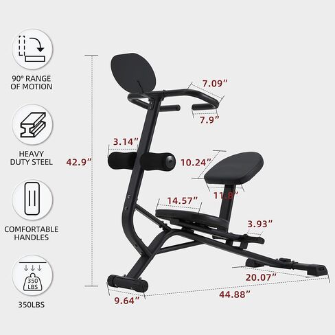 آلة تمدد الجسم بالكامل من أجل المرونة - أداة تمديد للظهر وأوتار الركبة من الصلب شديدة التحمل مع دليل تمرين متكامل، وأشرطة أمان، ودواسات قابلة للتعديل - سعة 350 للمنزل وصالة الألعاب الرياضية in Kuwait
