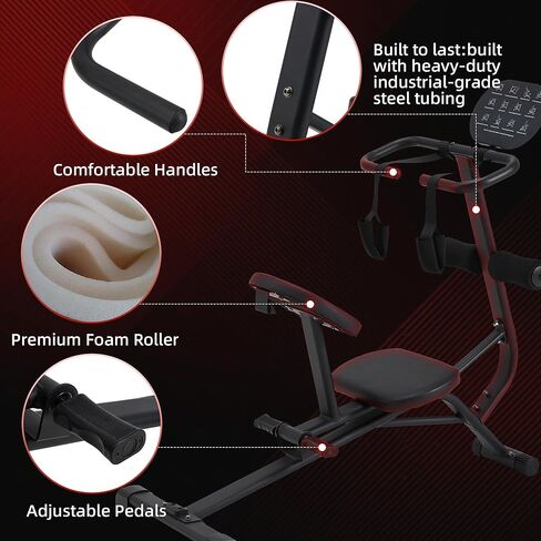 آلة تمدد الجسم بالكامل من أجل المرونة - أداة تمديد للظهر وأوتار الركبة من الصلب شديدة التحمل مع دليل تمرين متكامل، وأشرطة أمان، ودواسات قابلة للتعديل - سعة 350 للمنزل وصالة الألعاب الرياضية in Kuwait