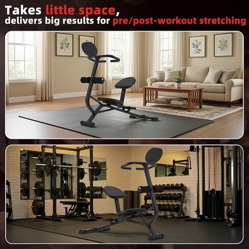 آلة تمدد الجسم بالكامل من أجل المرونة - أداة تمديد للظهر وأوتار الركبة من الصلب شديدة التحمل مع دليل تمرين متكامل، وأشرطة أمان، ودواسات قابلة للتعديل - سعة 350 للمنزل وصالة الألعاب الرياضية in Kuwait