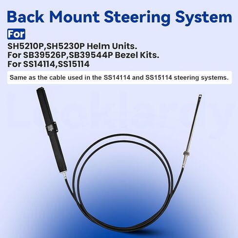 SSC13414 14Ft Mechanical Rack & Pinion Steering Cable Compatible with SB39526P,SB39544P Bezel Kits for Back Mount Steering System & SH5210P,SH5230P Helm Units Fits for SS14114,SS15114 in Kuwait