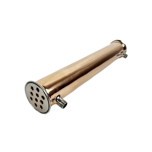3" 76mm(OD91mm) Copper Distiller Condenser,Reflux,Dephlegmator with 1/2" Male Tread for Distillation,Length 500mm in Saudi Arabia