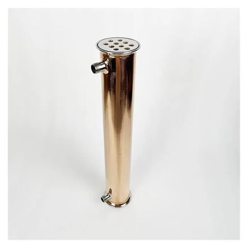 3" 76mm(OD91mm) Copper Distiller Condenser,Reflux,Dephlegmator with 1/2" Male Tread for Distillation,Length 500mm in Saudi Arabia