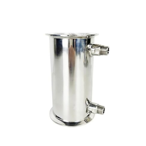 4" 102mm(OD119mm) Dephlegmator, Reflux,Distiller Condenser. Length 200mm,with 1/2" Male Tread,Sanitary Steel 304 in Saudi Arabia