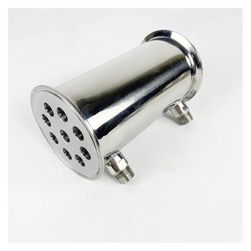 4" 102mm(OD119mm) Dephlegmator, Reflux,Distiller Condenser. Length 200mm,with 1/2" Male Tread,Sanitary Steel 304 in Saudi Arabia