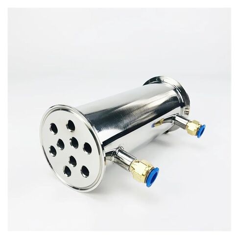 3" 76mm(OD91mm) Dephlegmator, Reflux,Distiller Condenser.Length 200mm,with 1/4" Female Thread,Sanitary Stainless Steel 304 in Saudi Arabia