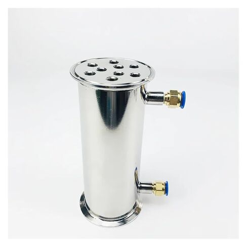 3" 76mm(OD91mm) Dephlegmator, Reflux,Distiller Condenser.Length 200mm,with 1/4" Female Thread,Sanitary Stainless Steel 304 in Saudi Arabia