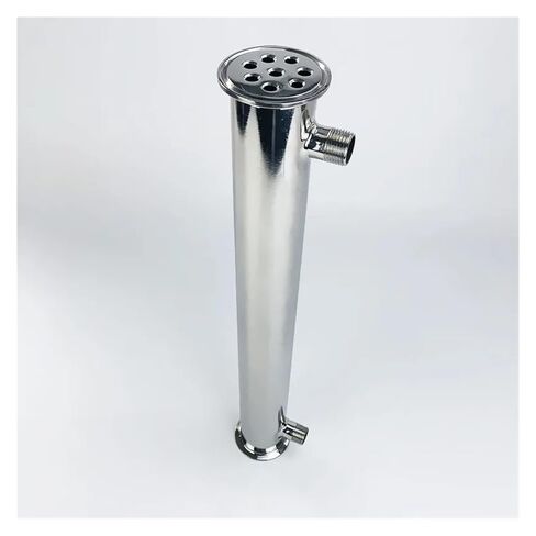 2" 51mm(OD64mm) Distiller Condenser, Reflux,Dephlegmator. Length 450mm,with 1/2" Male Thread,Sanitary Steel 304 in Saudi Arabia