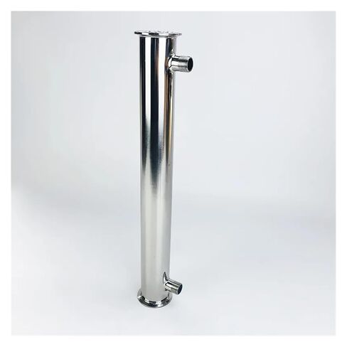 2" 51mm(OD64mm) Distiller Condenser, Reflux,Dephlegmator. Length 450mm,with 1/2" Male Thread,Sanitary Steel 304 in Saudi Arabia