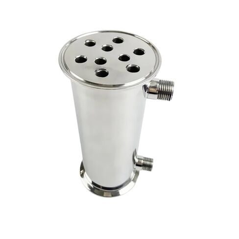 3" 76mm(OD91mm) Dephlegmator with 1/2" Male Or Female Thread,Reflux,Distiller Condenser.Length 200mm,Stainless Steel 304(Male Thread) in Saudi Arabia