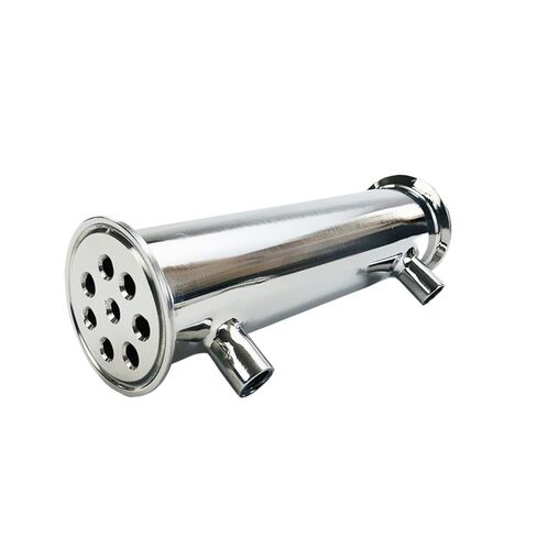 2" 51mm(OD64mm) Dephlegmator, Reflux,Distiller Condenser. Length 200mm,with 1/4" Female Tread,Sanitary Steel 304 in Saudi Arabia