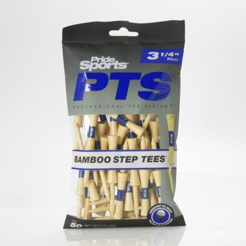 Pride Sports Professional Tee System Step Tees (3 1/4", Bamboo, 50pk) in Kuwait