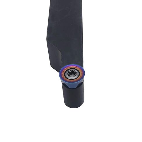 5/8" Turning Tool Holder MGEHR1616-2 Grooving Cut-Off Tool Holder and SRAPR1616H10 Indexable Holder with 10pcs MGMN200 Tin Coated 2mm Grooving Inserts and 10pcs RCMT10T3 R5 Round Replacement Inserts in Kuwait