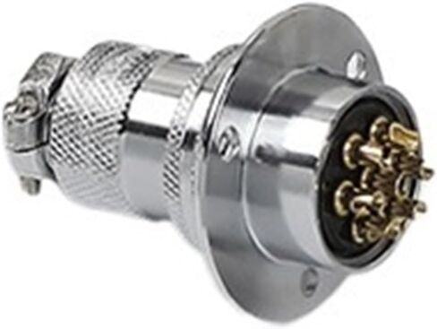 Aviation and socket GX/DF25-4/5/6/core 7-pin reverse round flange male female connector(DF25 7 core male female socket) in Kuwait