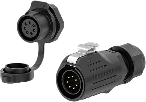 Single hole screw lock wire waterproof connector EW-LP20 panel type 2-7 multi-core power aviation socket(EW-LP20-4P 20A) in Kuwait