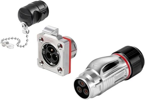 Aviation BD20 metal straight 2-14 core reverse mount solar automation industrial connector(3 core) in Kuwait