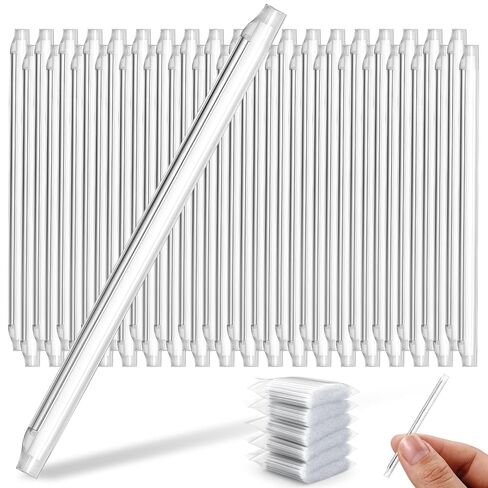 Kingdder 600 Pcs Fiber Optic Fusion Splice Sleeve 2.6mm Dia 60mm Length Heat Shrinkable Protection Tube Optic 304 Stainless Steel PE Clear Bare Optical Fiber Fusion Pipe in Saudi Arabia
