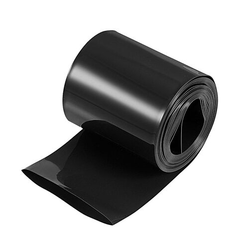 Battery Wrap PVC Heat Shrink Tubing 32mm Dia 50mm Flat 10 Feet Black Good Insulation for Battery Pack in Saudi Arabia