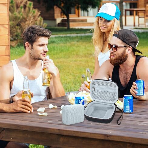 حافظة Hianjoo صلبة متوافقة مع JBL Go 4، حقيبة حمل EVA للسفر لمكبر صوت بلوتوث، حافظة واقية مقاومة للصدمات والغبار مع بطانة وحبل، أسود in Kuwait