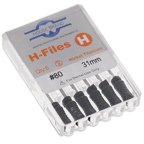 400447 HSB Hedstrom Endodontic Files NiTi 31mm #80 6/Pk in Saudi Arabia