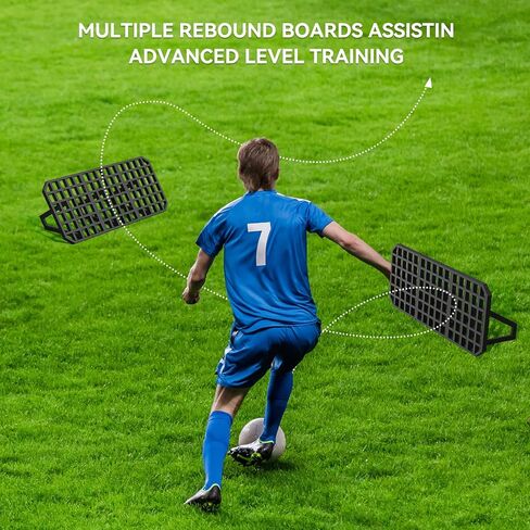 لوح ارتداد كرة القدم، جهاز ارتداد محمول بزاوية قابلة للتعديل، محطة إعادة تشغيل مدرب كرة القدم لتمرير الكرة والتدريب على الارتداد in Kuwait