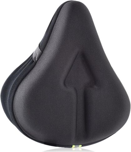 Seat Cushion for Bike: Adjustable Bicycle Seat Cover Silicone Gel and Memory Foam Padded Universal Fit for Peloton Stationary Mountain Road Ebike in Saudi Arabia