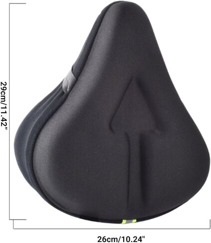 Seat Cushion for Bike: Adjustable Bicycle Seat Cover Silicone Gel and Memory Foam Padded Universal Fit for Peloton Stationary Mountain Road Ebike in Saudi Arabia