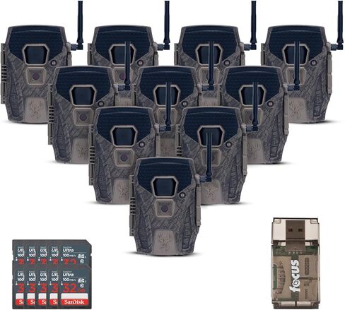 Wildgame Innovations Terra XT 2.0 24MP Cellular Camera with 720p Video (Gray) Bundle with 32GB Memory Card and Card Reader (3 Items) in Saudi Arabia